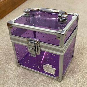 Caboodles Clear Purple Makeup Storage Box